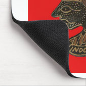 Indonesisch Shadow Puppet Hospho Design auf roter Mousepad (Ecke)