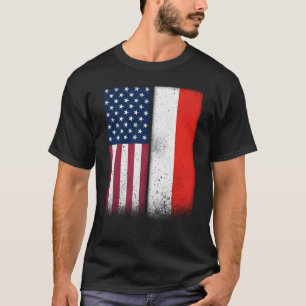 Indonesische amerikanische Flaggen Proud USA T-Shirt