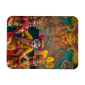 Indonesische Bali Masked Dancers Magnet (Horizontal)