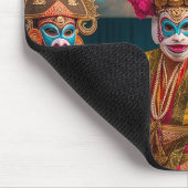 Indonesische Bali Masked Dancers Mousepad (Ecke)