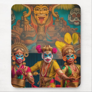 Indonesische Bali-Maskentänzer Mousepad