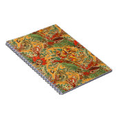 Indonesische Batik balinesisch Yellow Orange Notizblock (Rechte Seite)