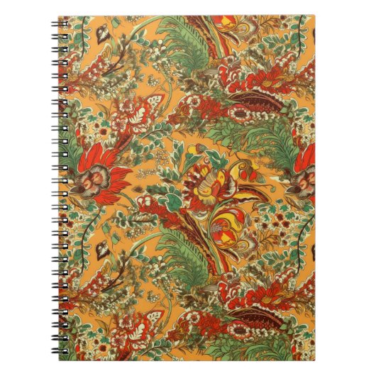 Indonesische Batik balinesisch Yellow Orange Notizblock (Vorderseite)