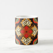 Indonesische Batik: Flora Fauna motif. Kaffeetasse (Mittel)
