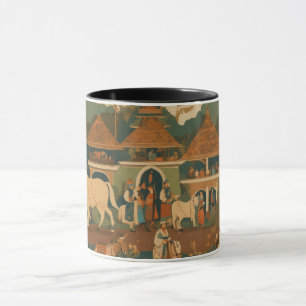 Indonesische Batik Miniaturmalerei Tasse