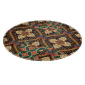 Indonesische Batik mit Pflanze: Unterschiedliche M Schneidebrett (Ecke)