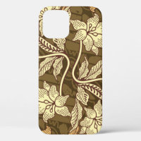 indonesische Batik-Motive mit Flora- und Fauna-Flo
