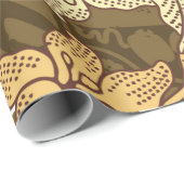 indonesische Batik-Motive mit Flora- und Fauna-Flo Geschenkpapier (Rolleneckpunkt)