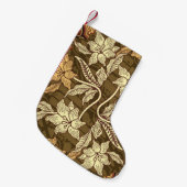 indonesische Batik-Motive mit Flora- und Fauna-Flo Kleiner Weihnachtsstrumpf (Vorderansicht (hängend))