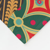 indonesische Batik-Motive mit sehr markantem Plan Fleecedecke (Ecke)