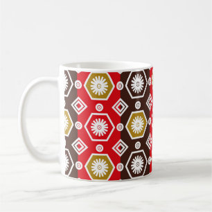 indonesische Batik-Motive mit sehr markantem Plan Kaffeetasse