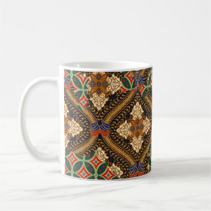 indonesische Batik-Motive mit sehr markantem Plan Kaffeetasse