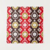 indonesische Batik-Motive mit sehr markantem Plan Wandteppich (Vorderseite)