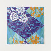 indonesische Batik-Motive mit sehr markantem Plan Wandteppich (Vorderseite (Horizontal))