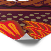 indonesische Batik-Motive mit sehr unterschiedlich Poster (Ecke)