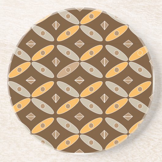 indonesische Batik-Muster-Tasse Getränkeuntersetzer (Vorne)