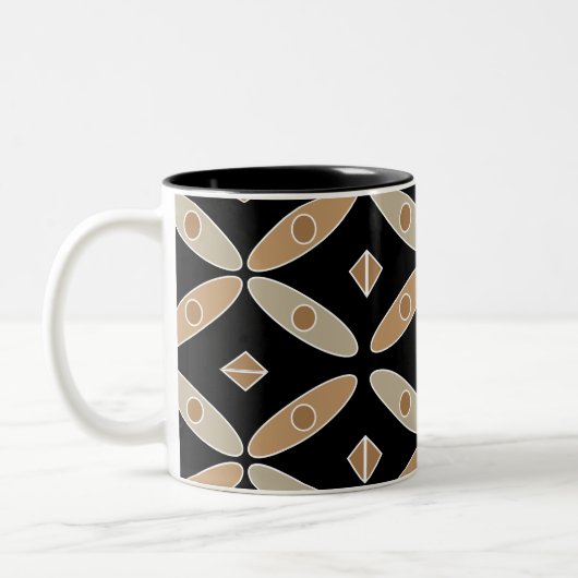 Indonesische Batik-Tasse Zweifarbige Tasse (Links)