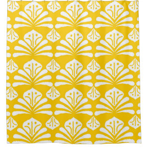 indonesische Batik typisches Design, Kombination v Duschvorhang