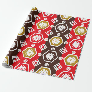 Indonesische Batikmotive mit sehr charakteristisch Geschenkpapier