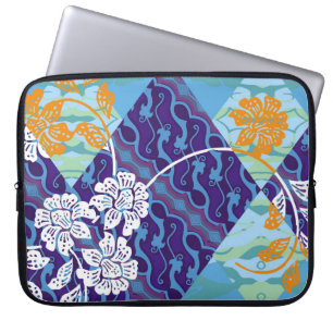 indonesische Batikmotive mit sehr charakteristisch Laptopschutzhülle