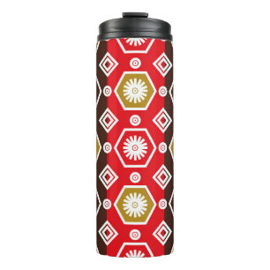 indonesische Batikmotive mit sehr charakteristisch Thermosbecher