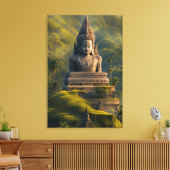 Indonesische Buddha Leinwanddruck (Insitu (Wohnzimmer))