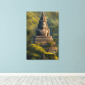 Indonesische Buddha Leinwanddruck (Insitu (Holzboden))