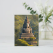 Indonesische Buddha Postkarte (Stehend Vorderseite)