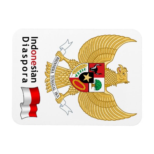Indonesische Diaspora Magnet (Horizontal)