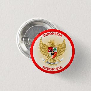 indonesische Emblem-Circle-Form Button