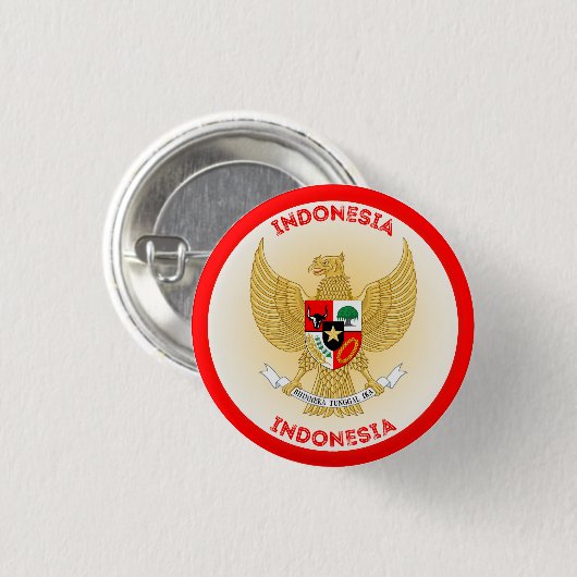 indonesische Emblem-Circle-Form Button (Vorne & Hinten)