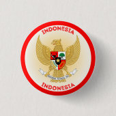 indonesische Emblem-Circle-Form Button (Vorderseite)