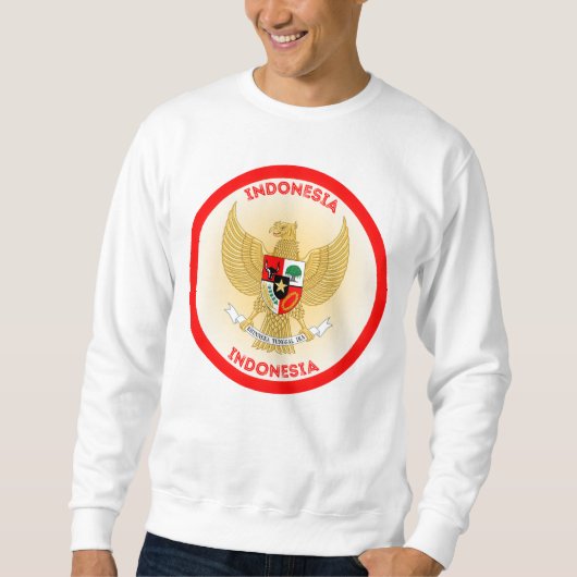 indonesische Emblem-Circle-Form Sweatshirt (Vorderseite)