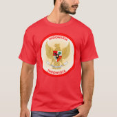 indonesische Emblem-Circle-Form T-Shirt (Vorderseite)