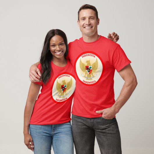 indonesische Emblem-Circle-Form T-Shirt (Unisex)