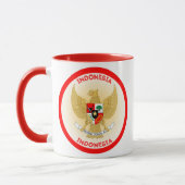 indonesische Emblem-Circle-Form Tasse (Links)