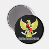 Indonesische Emblem Magnet (Vorderseite/Rückseite)