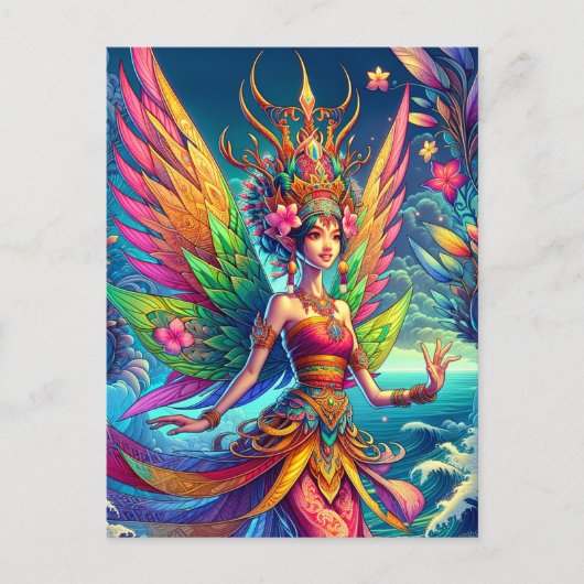 Indonesische Fairy Postkarte (Vorderseite)