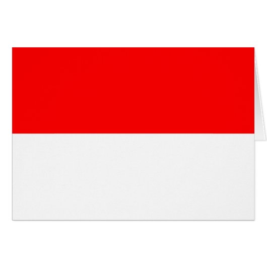 Indonesische Flagge (Vorderseite (Horizontal))