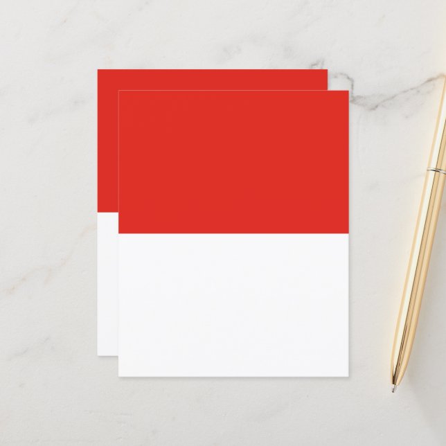 Indonesische Flagge (Vorderseite/Rückseite Beispiel)