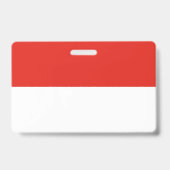Indonesische Flagge Ausweis (Rückseite)