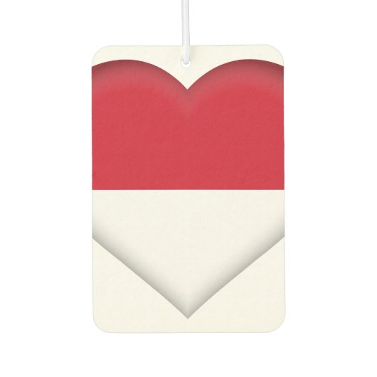 Indonesische Flagge Autolufterfrischer (Vorderseite)