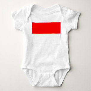 Indonesische Flagge Baby Strampler