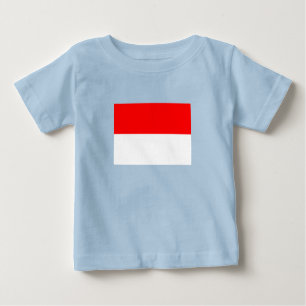 Indonesische Flagge Baby T-shirt