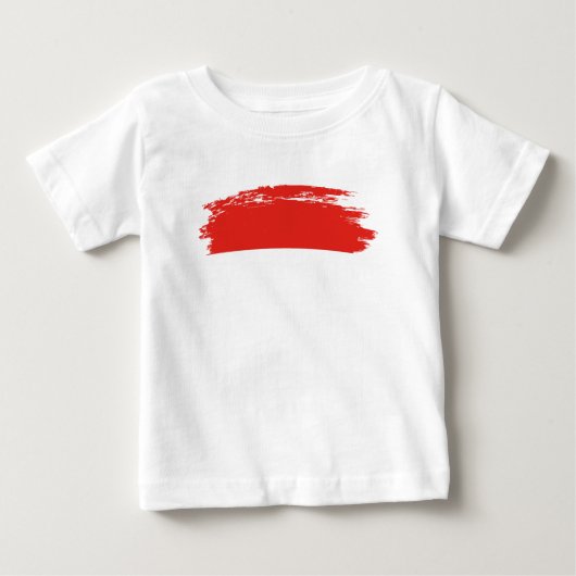 Indonesische Flagge Baby T-shirt (Vorderseite)