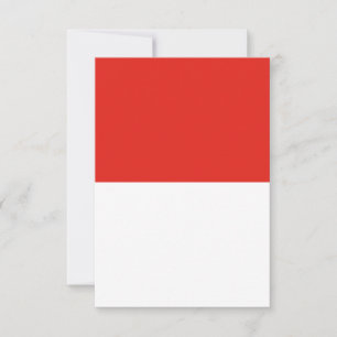 Indonesische Flagge Dankeskarte