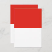 Indonesische Flagge Dankeskarte (Vorne/Hinten)