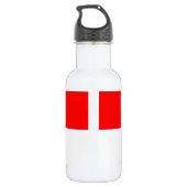 Indonesische Flagge Edelstahlflasche (Rückseite)