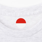Indonesische Flagge Etiketten (Befestigt)