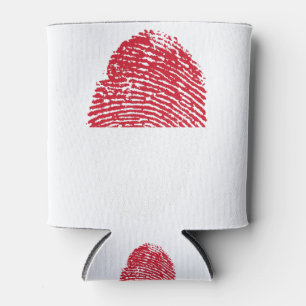 indonesische Flagge Fingerprint Landespreis Dosenkühler